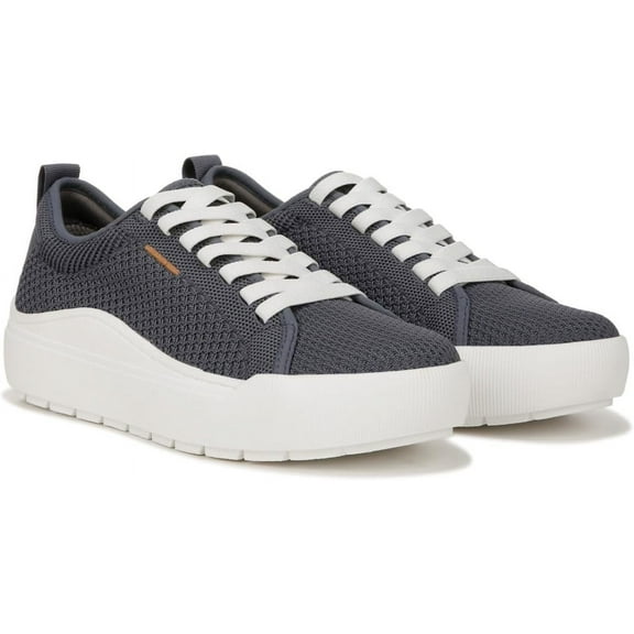 Dr. Scholl's Womens Time Off Knit Lace Up Sneaker Oxide Blue Knit 7M