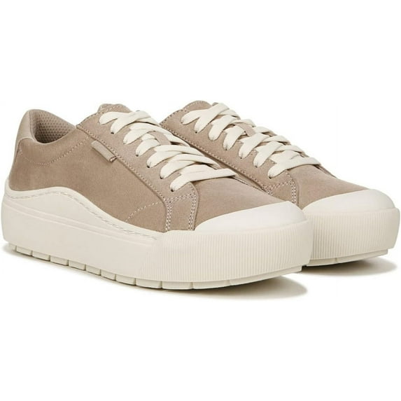 Dr. Scholl's Womens Time Off Oxfords Taupe Microfiber 8.5 M