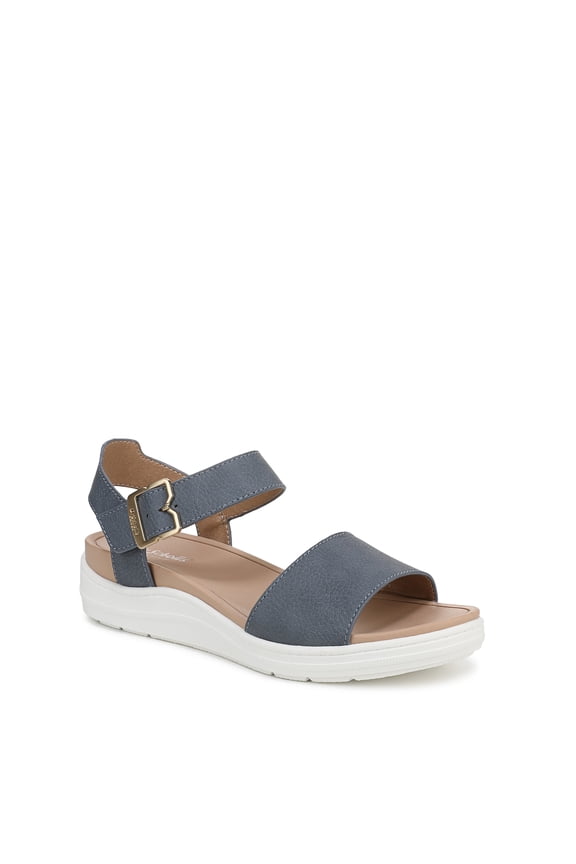 Womens Time Off Sky Strappy Sandals Oxide Blue Smooth 8.5 M