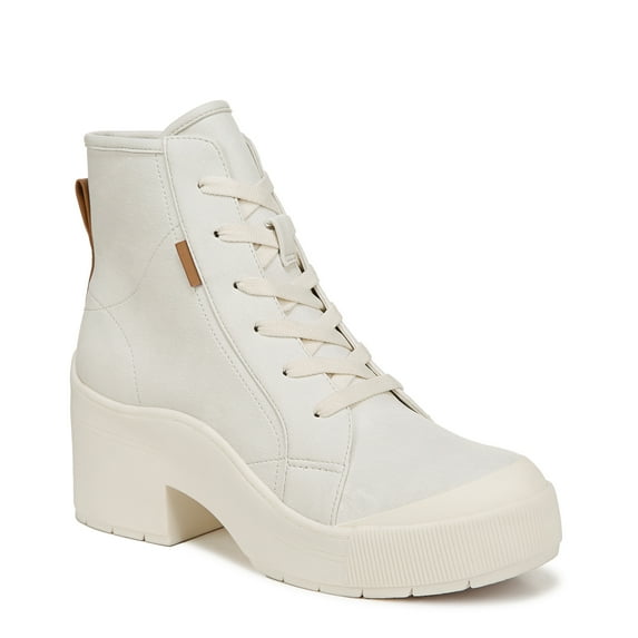 Dr. Scholl's Time Off Up Women's Boots White Denim Vibes Size 9.5 M