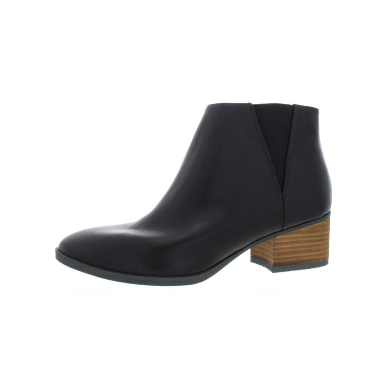 Dr. Scholl s Womens Tumbler Ankle Faux Leather Booties Black 7