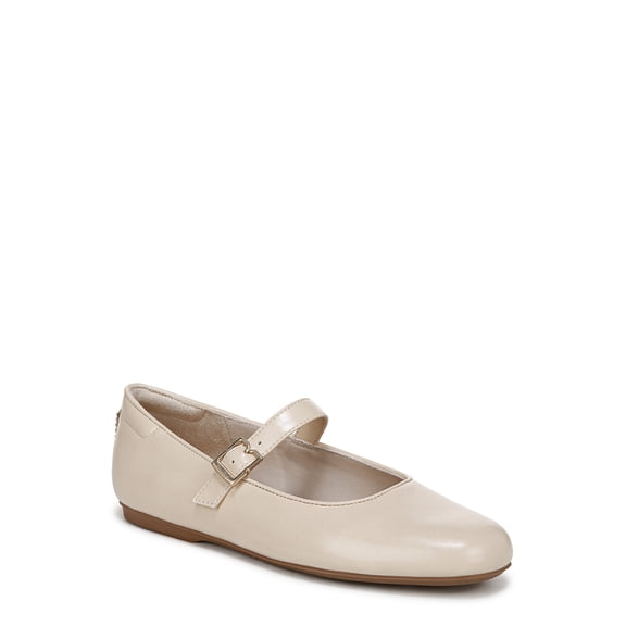 Dr. Scholl's Women's Wexley Mary Jane Flat Ivory Beige Smooth 8W
