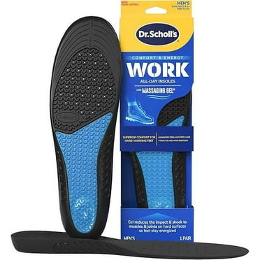 Dr. Scholl's Work Massaging Gel Advanced Foam Insoles, Men's Shoe Sizes 8-14, 1 Pair