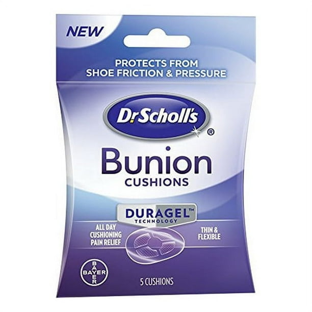 Dr.Scholls Bunion Cushions Duragel For Shoe Frection and Pressure, 5 cushions