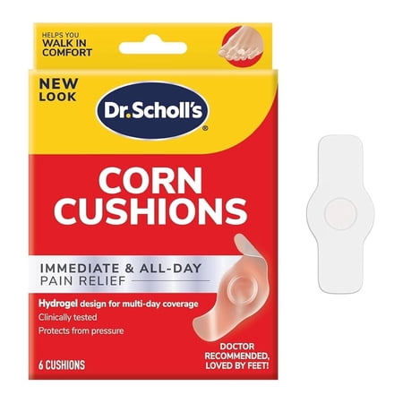 Dr.Scholls Duragel Corn Cushions, Water resistant, 6 cushions, Pack of 1
