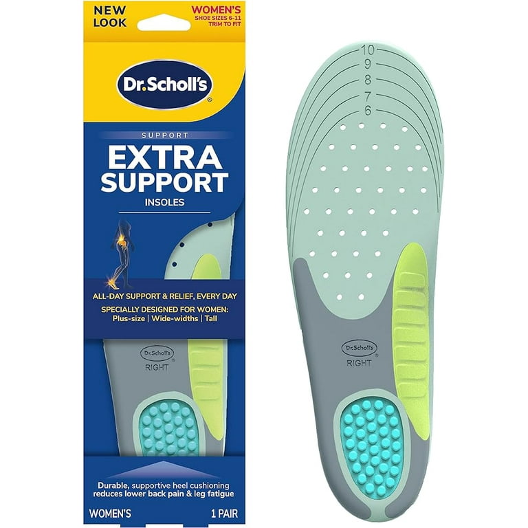 Dr Scholls Extra Support Pain Relief Orthotics Trim To Fit Inserts Insoles For Women Size 6 11 1 Pair. Walmart