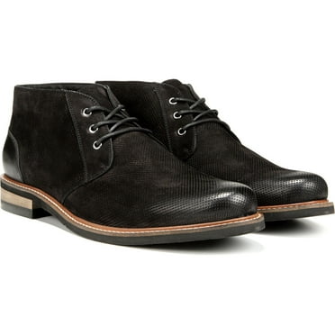 Dr. Scholl's Men's Willing Chukka Boot Black Leather Perforated 13M