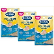 Dr. Scholls Molefoam Padding 2 strips ( 3 pack )
