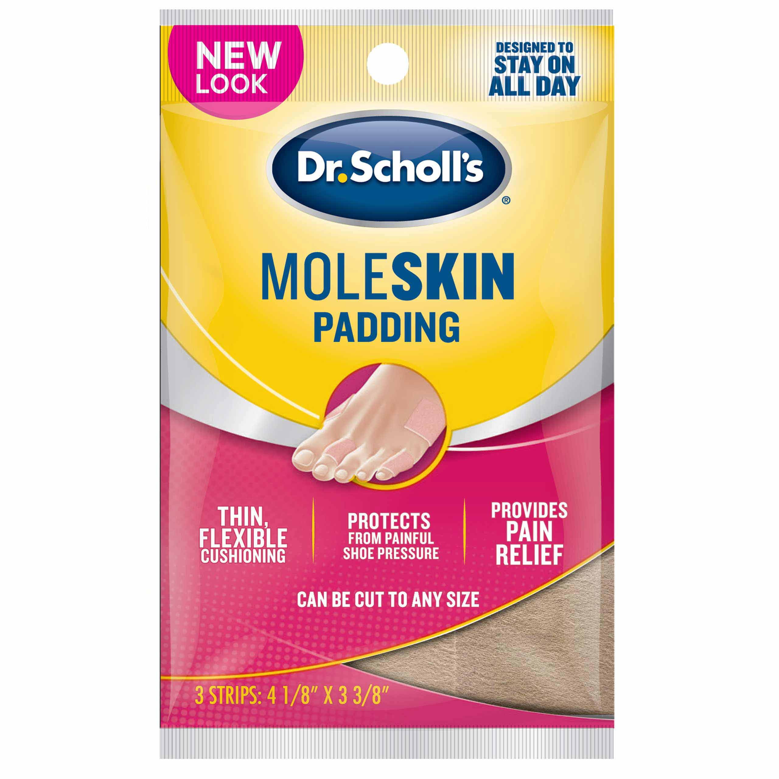 Dr. Scholls Moleskin Padding 4 1/8Inch X 3 3/8 Inch 3 Each