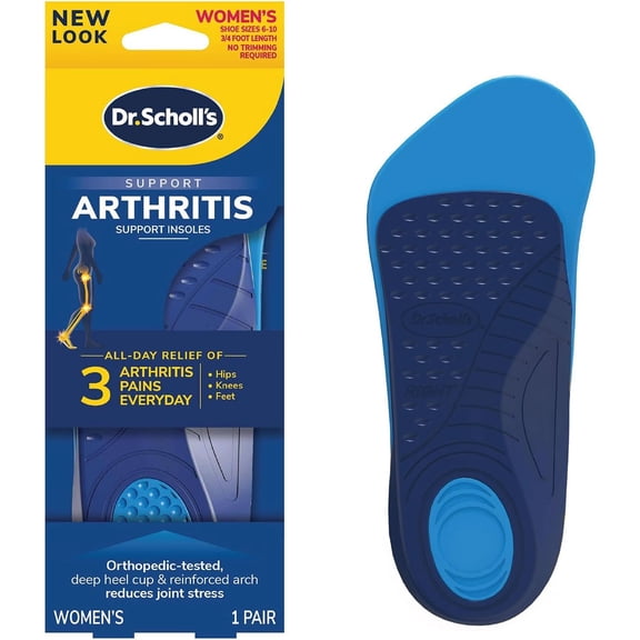Dr. Scholls Pain Relief Orthotics For Arthritis Pain For Women, Size 6-10, 1 Pair