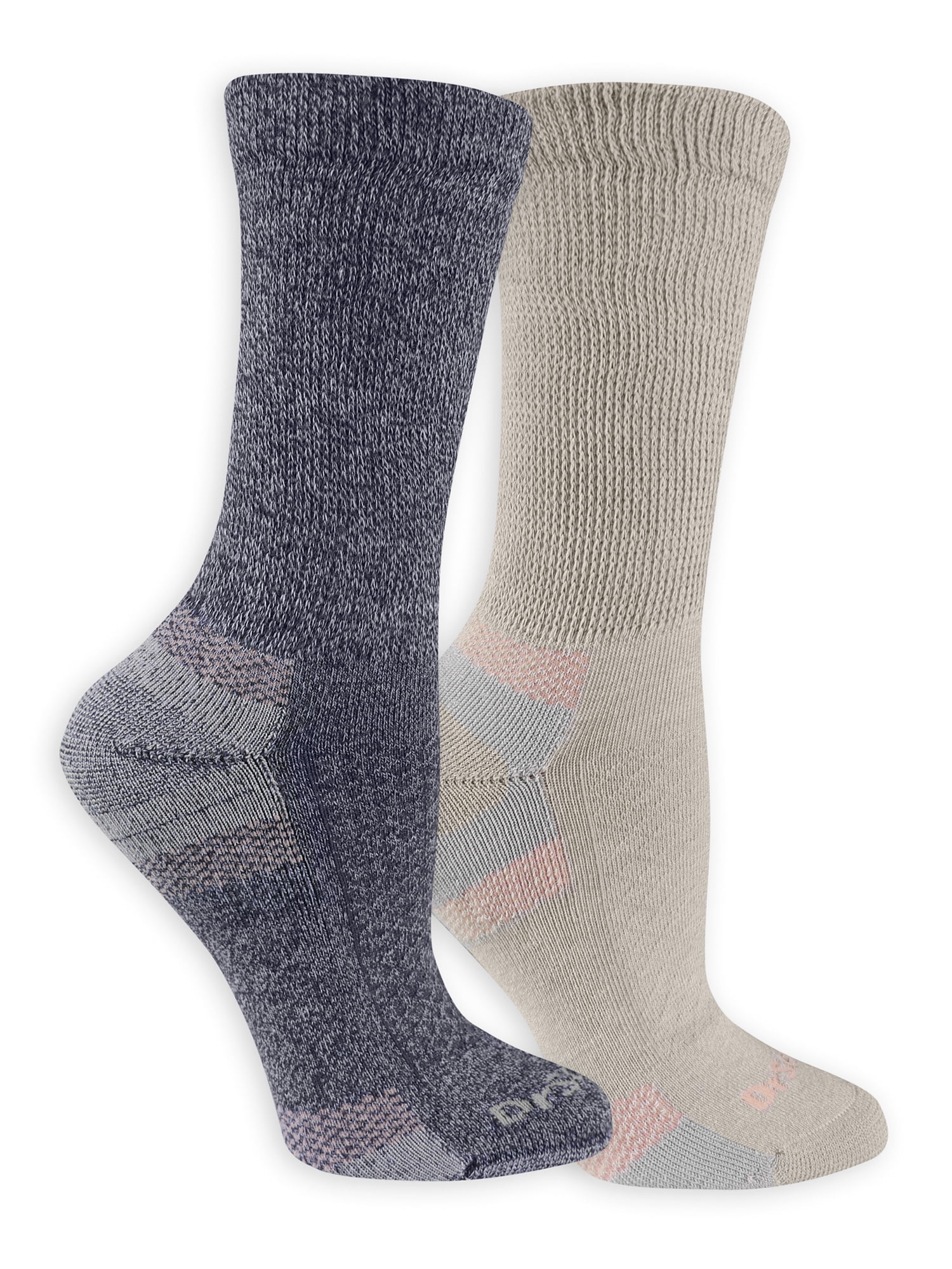 Dr. Scholls Women's Advanced Relief Casual Crew Socks, 2 Pack