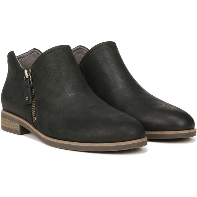 Dr. Scholls Women's Avenue Zip Ankle Boot Black Leather 11W