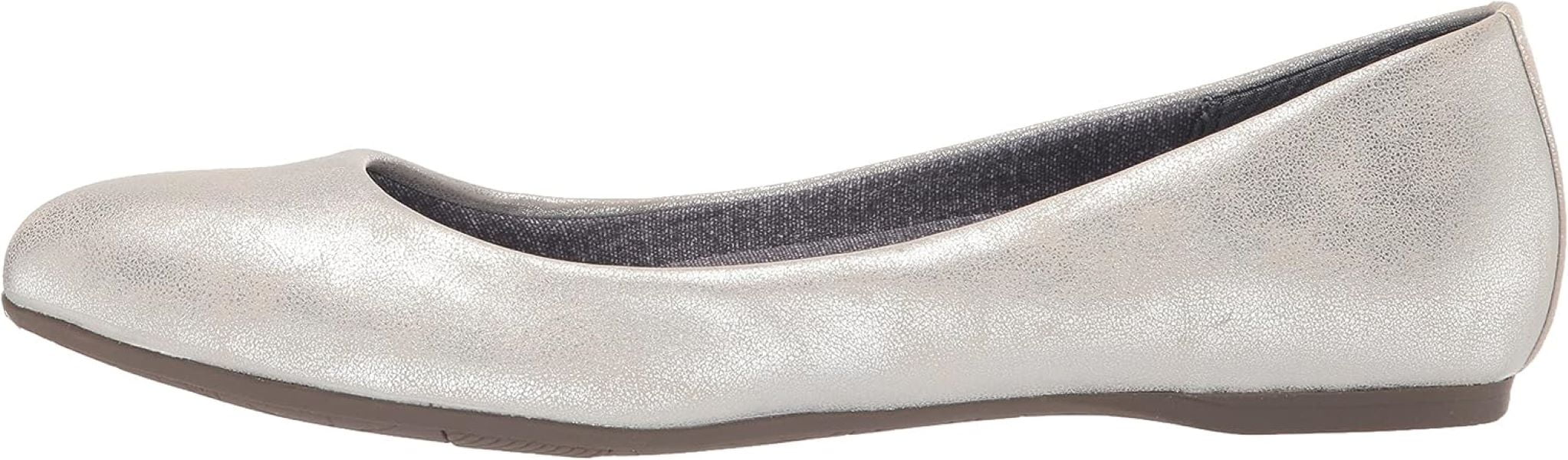 Dr.Scholls Women s Giorgie Slip on Ballet Flat Silver 11M