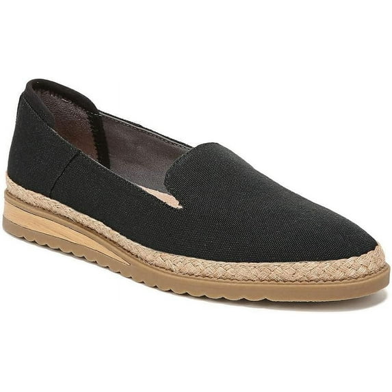 Dr. Scholls Women's Jetset Loafers Black Canvas 6.5M