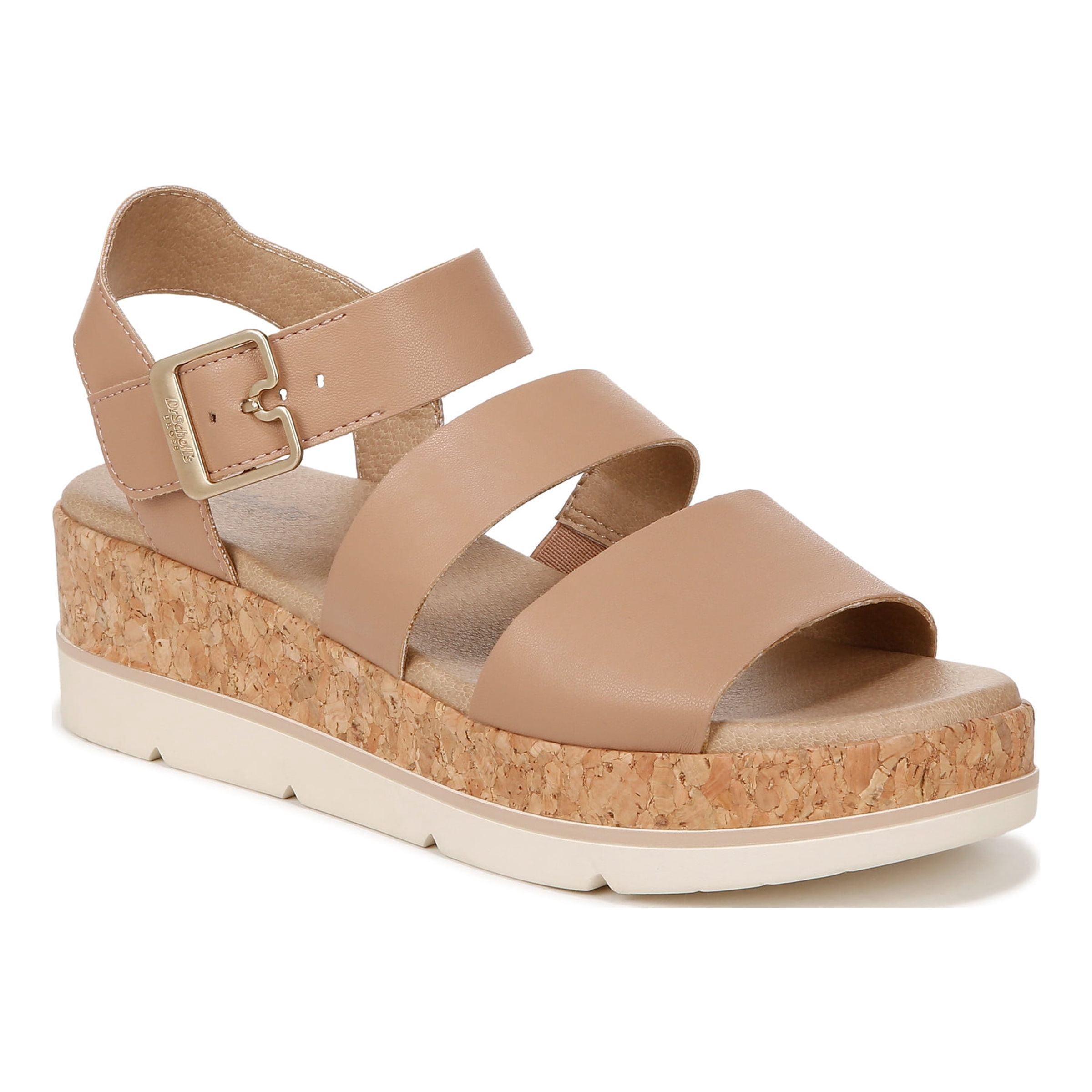 Dr. Scholls Women's Once Twice Espadrille Platform Wedge Sandal Tawny