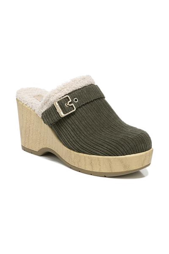 Dr. Scholls Womens Pixie Clog Mules Olive 8M