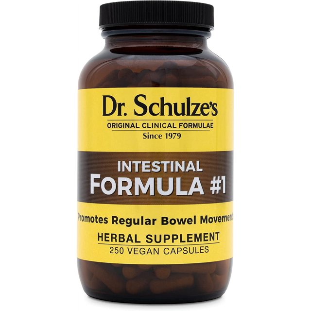 Dr. Schulze's Intestinal Formula 1, All Natural Bowel Colon Cleanse, Promotes Regular Bowel