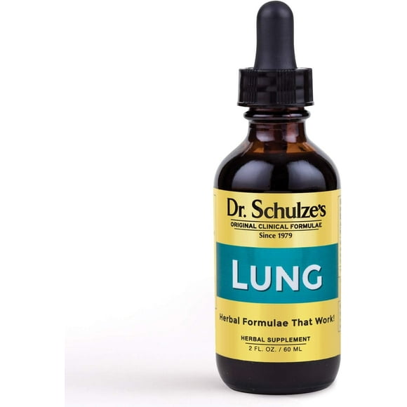 Dr. Schulze's Lung Tonic, Herbal Lung Support Supplement, 2 oz