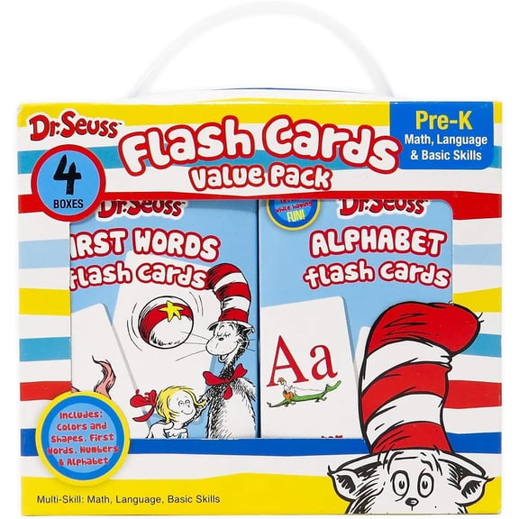 Dr. Seuss 4-in-1 Educational Flash Cards Value Pack