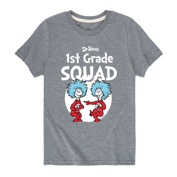Dr. Seuss - 1st Grade Squad - Youth Short Sleeve Graphic T-Shirt