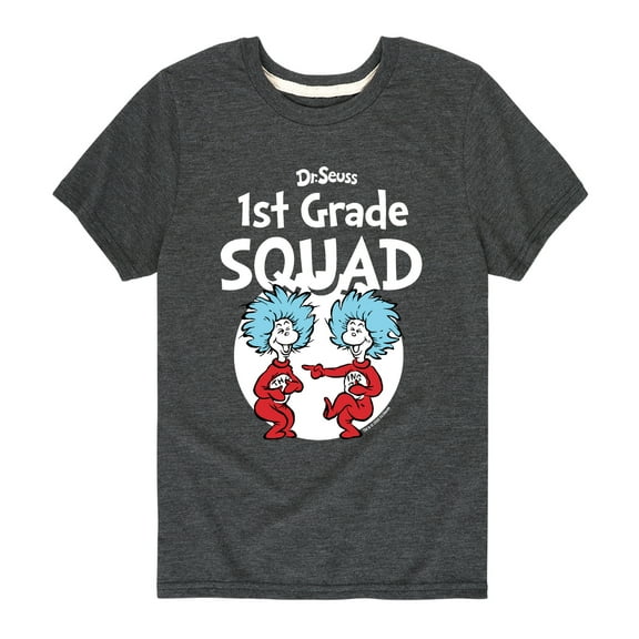 Dr. Seuss - 1st Grade Squad - Youth Short Sleeve Graphic T-Shirt