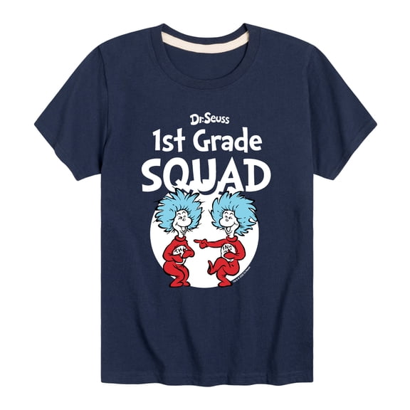 Dr. Seuss - 1st Grade Squad - Youth Short Sleeve Graphic T-Shirt
