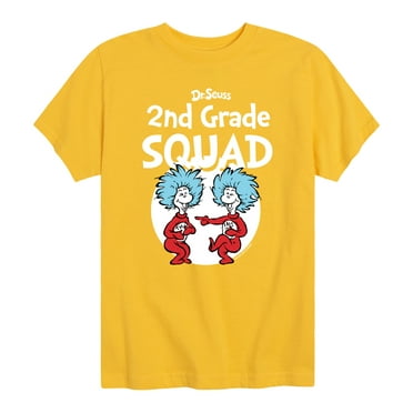 Dr. Seuss - 2nd Grade Squad - School - Thing 1 and Thing 2 - Youth Short Sleeve Graphic T-Shirt