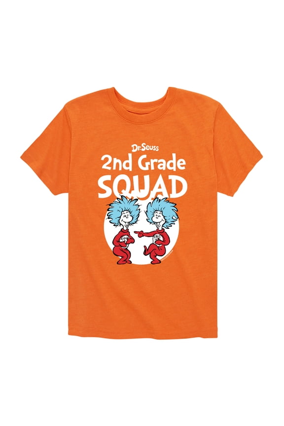 - 2nd Grade Squad - School - Thing 1 and Thing 2 - Youth Short Sleeve Graphic T-Shirt