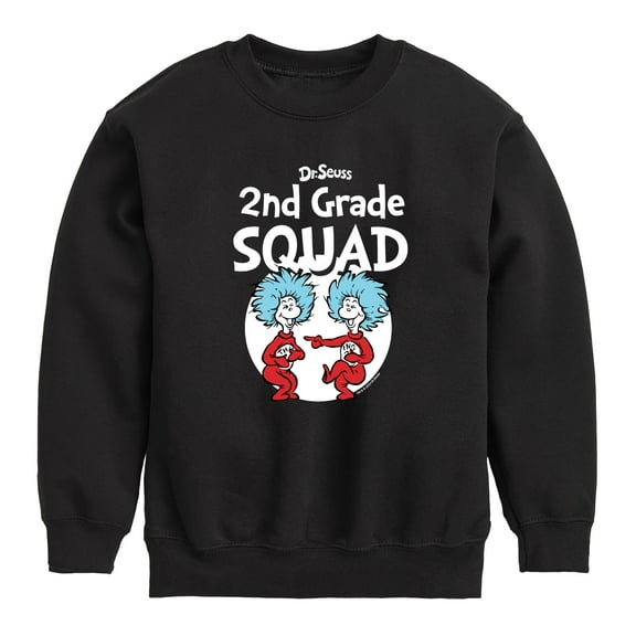 Dr. Seuss - 2nd Grade Squad - Youth Crewneck Fleece Sweatshirt