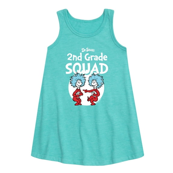 Dr. Seuss - 2nd Grade Squad - Youth Girls A-line Dress