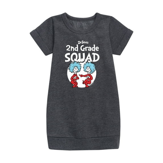 Dr. Seuss - 2nd Grade Squad - Youth Girls Fleece Dress