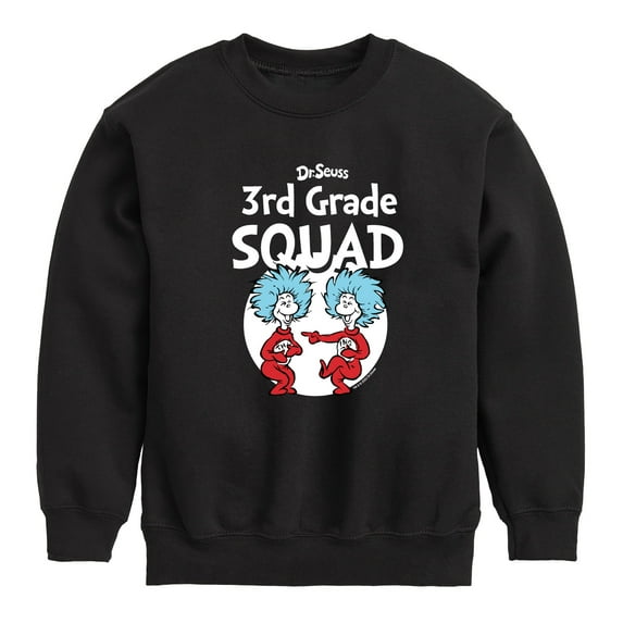 Dr. Seuss - 3rd Grade Squad - Youth Crewneck Fleece Sweatshirt