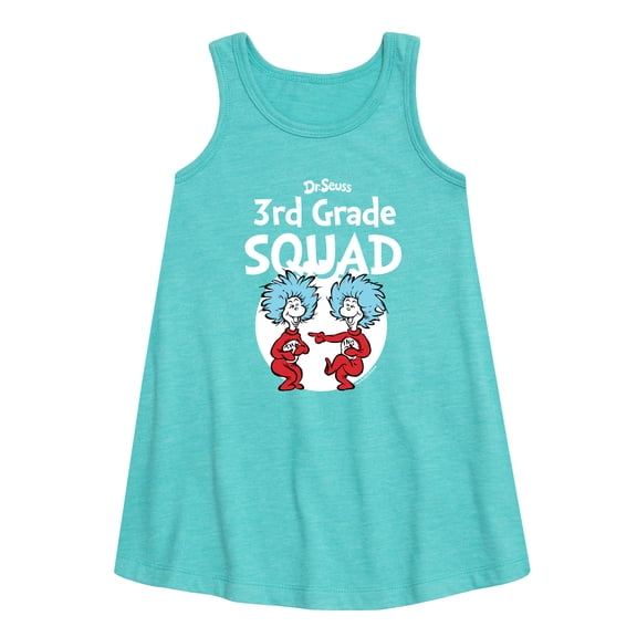 Dr. Seuss - 3rd Grade Squad - Youth Girls A-line Dress
