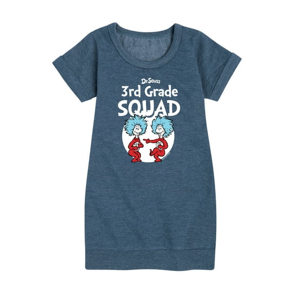 Dr. Seuss - 3rd Grade Squad - Youth Girls Fleece Dress