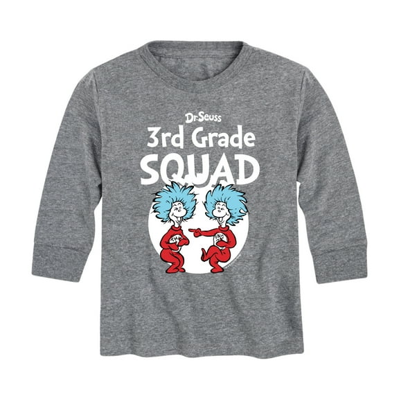 Dr. Seuss - 3rd Grade Squad - Youth Long Sleeve Graphic T-Shirt