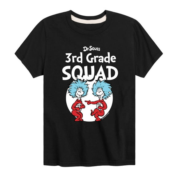 Dr. Seuss - 3rd Grade Squad - Youth Short Sleeve Graphic T-Shirt