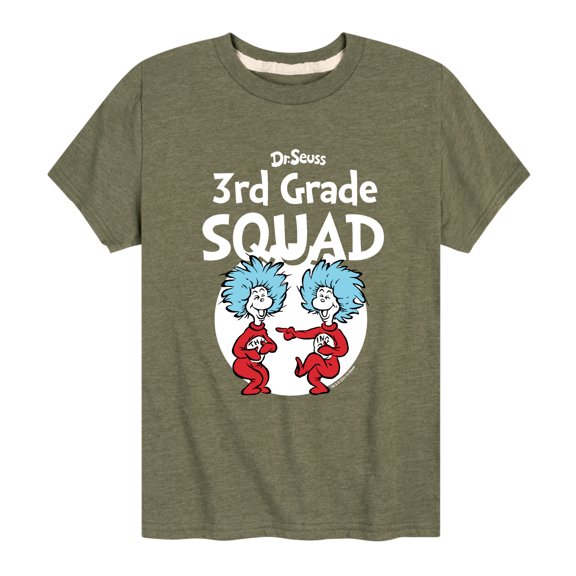 Dr. Seuss - 3rd Grade Squad - Youth Short Sleeve Graphic T-Shirt