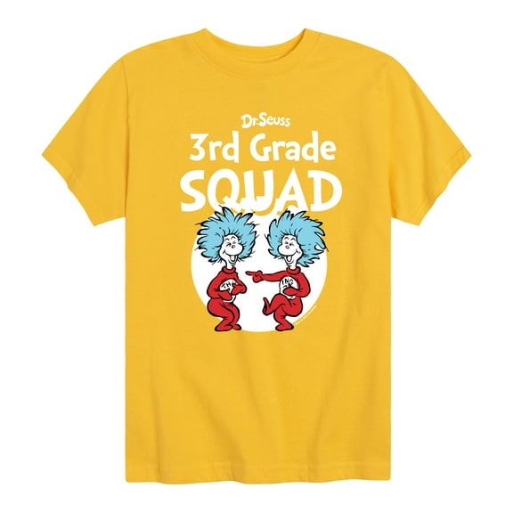 Dr. Seuss - 3rd Grade Squad - Youth Short Sleeve Graphic T-Shirt
