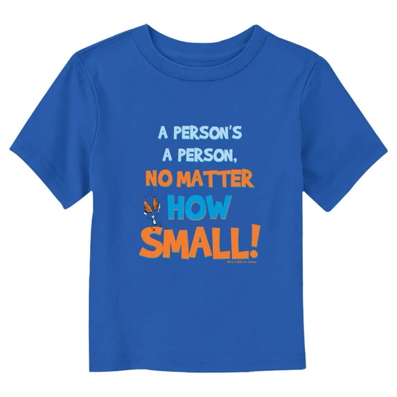 Dr. Seuss A Person's a Person No Matter How Small Graphic T-Shirt