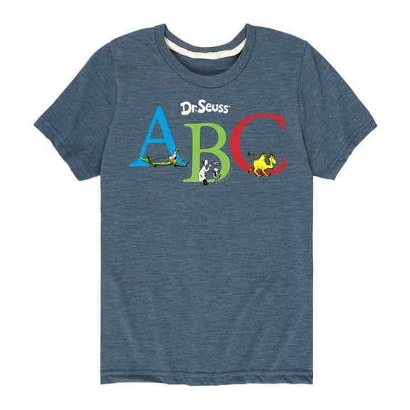 Dr. Seuss - ABC Book Characters - Youth Short Sleeve Graphic T-Shirt