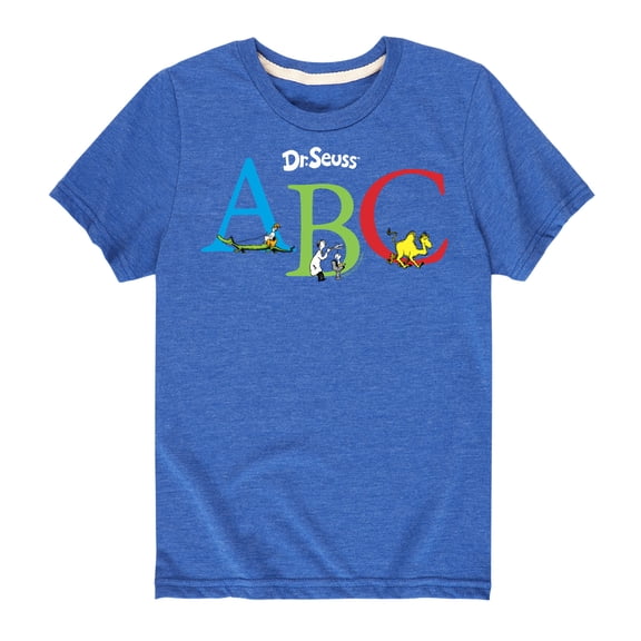 Dr. Seuss - ABC Book Characters - Youth Short Sleeve Graphic T-Shirt