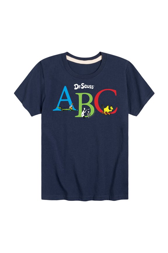 - ABC Book Characters - Youth Short Sleeve Graphic T-Shirt
