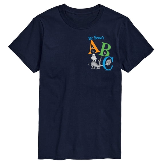 Dr. Seuss - ABC Book Cover - Men's Short Sleeve Graphic T-Shirt