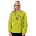 thumbnail image 1 of Dr. Seuss Adult Unisex The Grinch Who Stole Christmas Sherpa Pullover Long Sleeve Top For Women or Men, 1 of 7