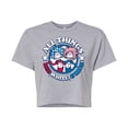 thumbnail image 1 of Dr. Seuss - All Things Red White And Blue - Juniors Cropped Cotton Blend T-Shirt, 1 of 6