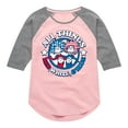 thumbnail image 1 of Dr. Seuss - All Things Red, White and Blue - Toddler And Youth Girls Raglan Graphic T-Shirt, 1 of 4