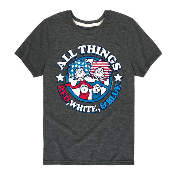 Dr. Seuss - All Things Red, White and Blue - Toddler And Youth Short Sleeve Graphic T-Shirt
