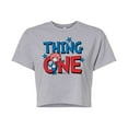 thumbnail image 1 of Dr. Seuss - American Thing One - Juniors Cropped Cotton Blend T-Shirt, 1 of 6