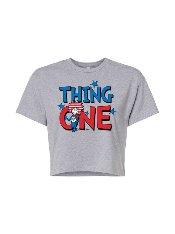 - American Thing One Women's Cropped Graphic T-Shirt