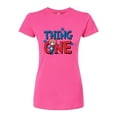 thumbnail image 1 of Dr. Seuss - American Thing One - Juniors Fitted Graphic T-Shirt, 1 of 6